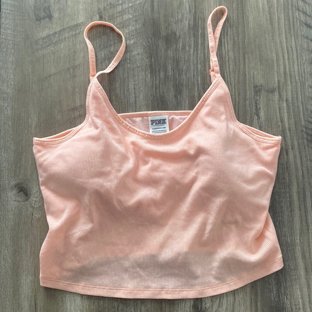 Pink Victoria secret crop cami size xl